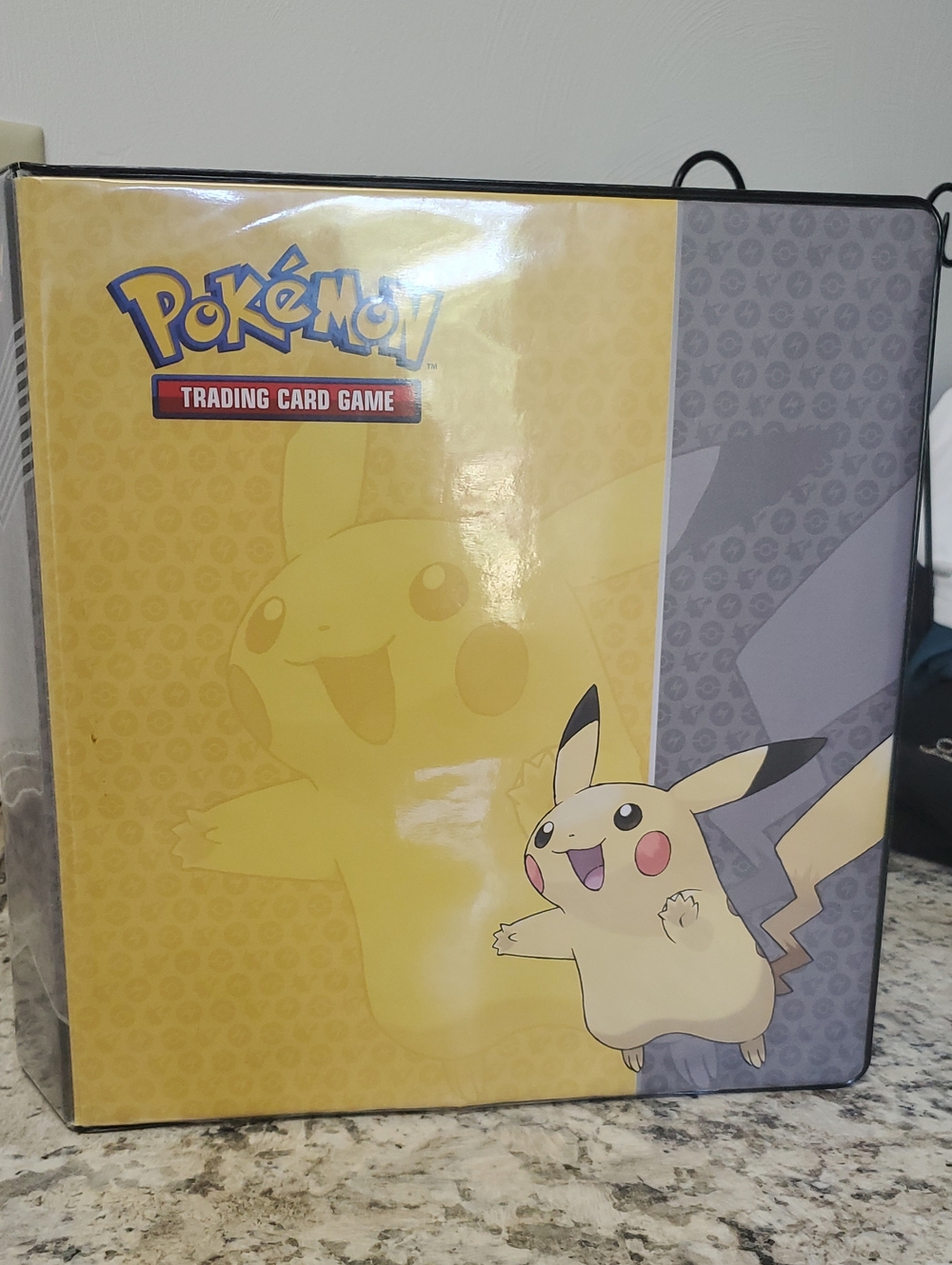 Pokemon Pikachu Binder and Trading Cards - Yellow